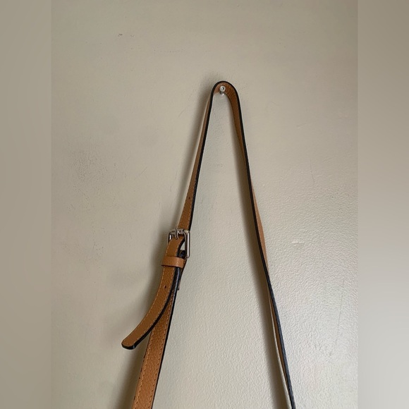 Anna Luchini Leather Purse tan crossbody made in Italy leather bag - Picture 6 of 11